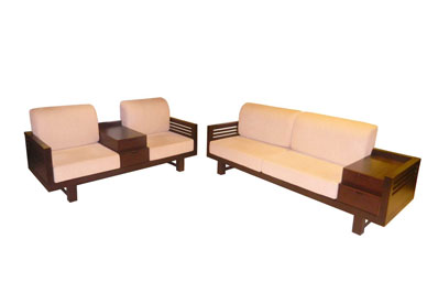Zen Style Solid Wood Sofa Set (3+2)
