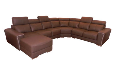 C-Shape Modular Leather Sofa Set